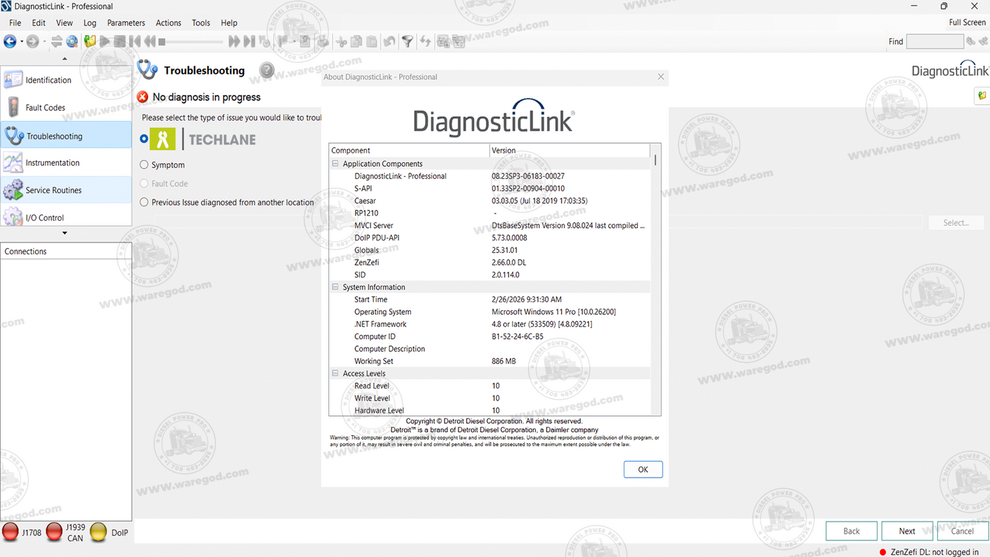 DETROIT DIESEL DIAGNOSTIC LINK 8.23 SP3