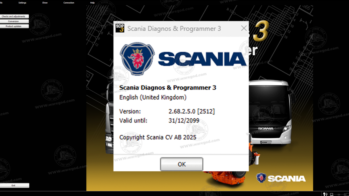 SCANIA DIAGNOS & PROGRAMMER MARINE & INDUSTRIAL 3 2.68.2.5.0