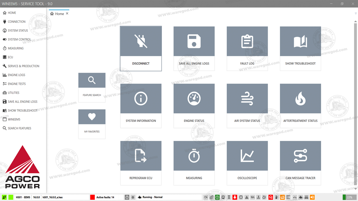 AGCO WinEEM5 SERVICE TOOL 9.0