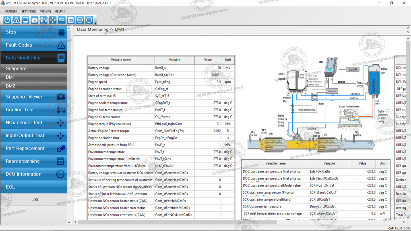 BOBCAT ENGINE ANALYZER DCU 03.19 [11.2024]