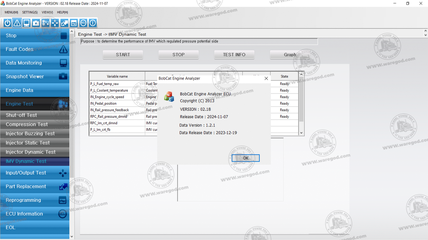 BOBCAT ENGINE ANALYZER ECU 02.18 [11.2024]