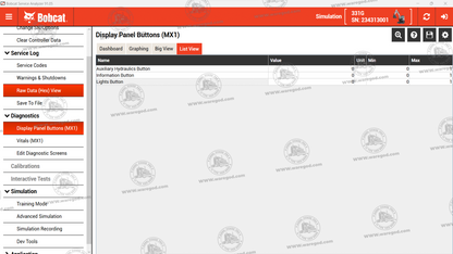 BOBCAT SERVICE ANALYZER 91.05