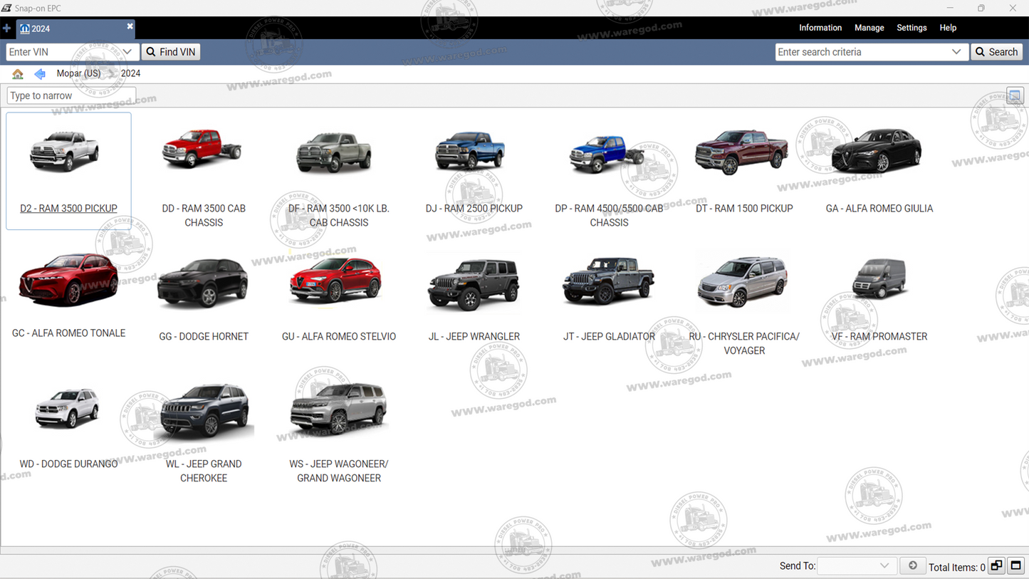 CHRYSLER FCA SNAP-ON EPC 01.2024