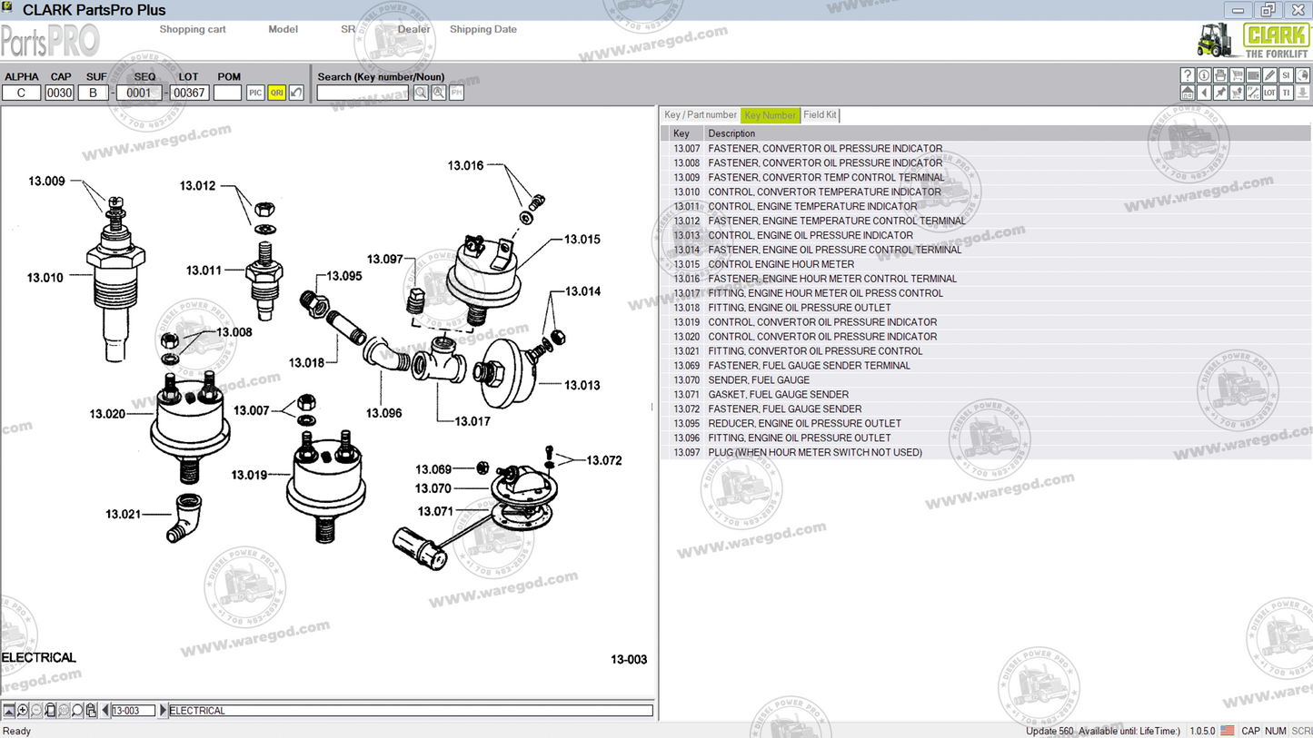 CLARK FORKLIFT PARTS PRO PLUS 567 [11.2025]