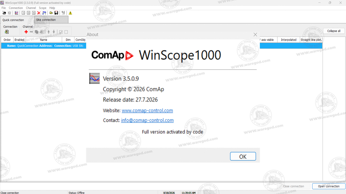 COMAP WINSCOPE 1000 SUITE 3.5.0.9 [07.2026]