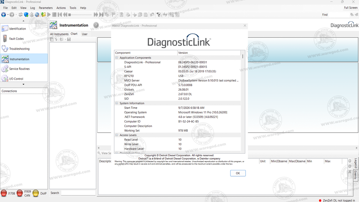 DETROIT DIESEL DIAGNOSTIC LINK 8.24 SP3