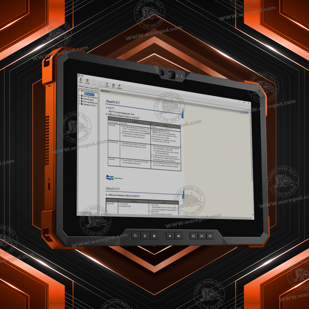 DOOSAN DIAGNOSTIC TOOL DL06-08 T4F ENGINE (DPF) 01.20 R2 [06.2024]