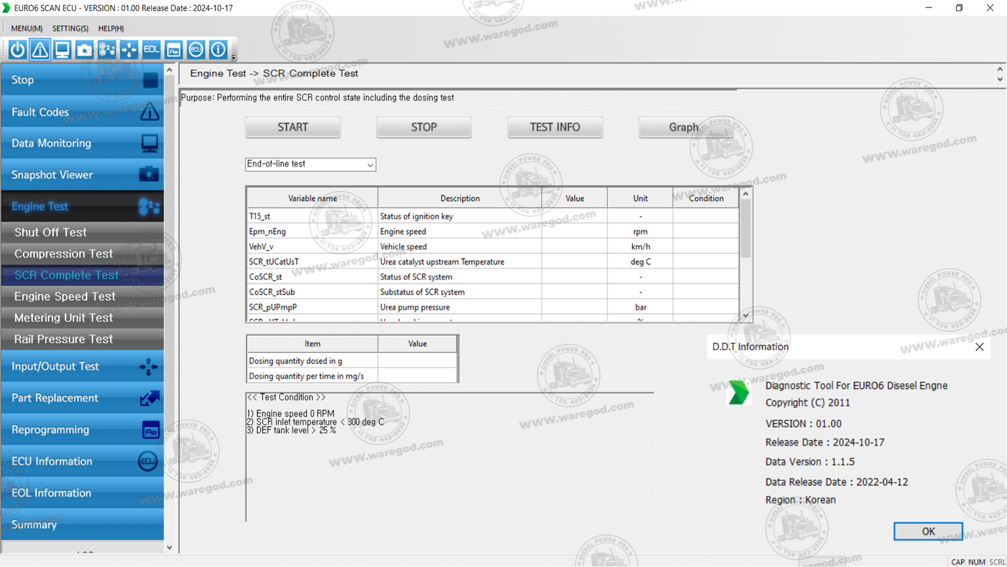 DOOSAN DIAGNOSTIC TOOL EURO6 DIESEL SCAN ECU 01.00 [10.2024]