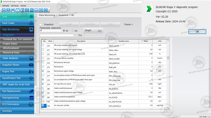 DOOSAN DIAGNOSTIC TOOL STAGE V DL06-08 ENGINE 02.20 [10.2024]