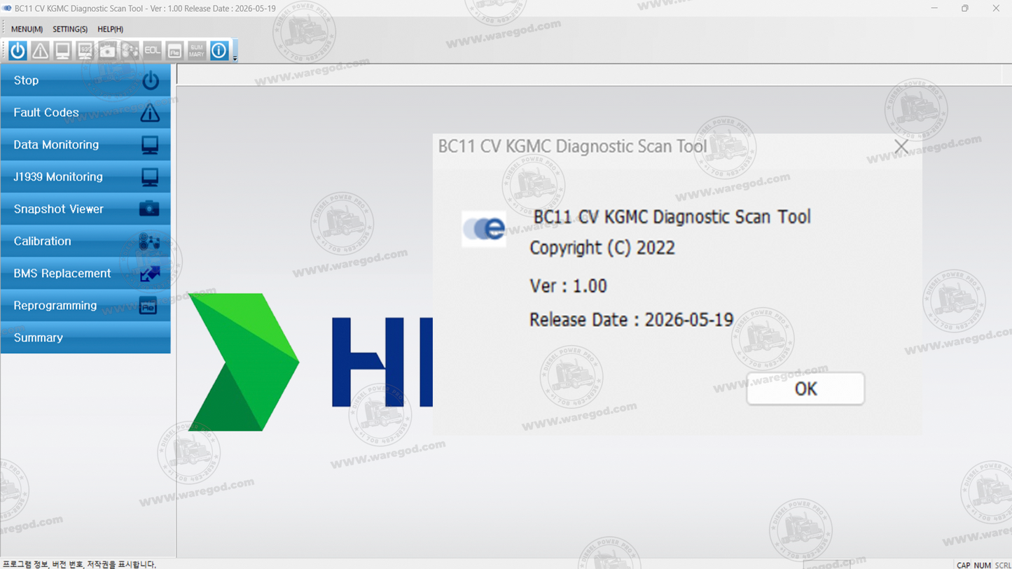 DOOSAN E-POWERPACK BC11 CV KGMC DIAGNOSTIC SCAN TOOL 1.00 [05.2026]