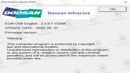 DOOSAN EDIA TRUCK SUPERVISER 2.4.0.7 V2008 [06.2023]