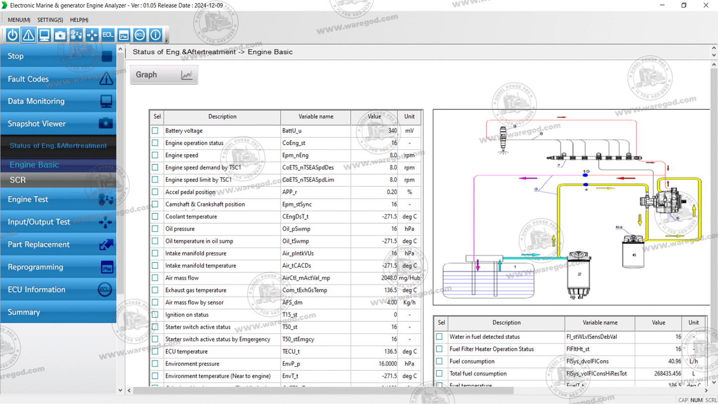 DOOSAN ELECTRONIC MARINE & GENERATOR ENGINE ANALYZER 01.05 [12.2024]