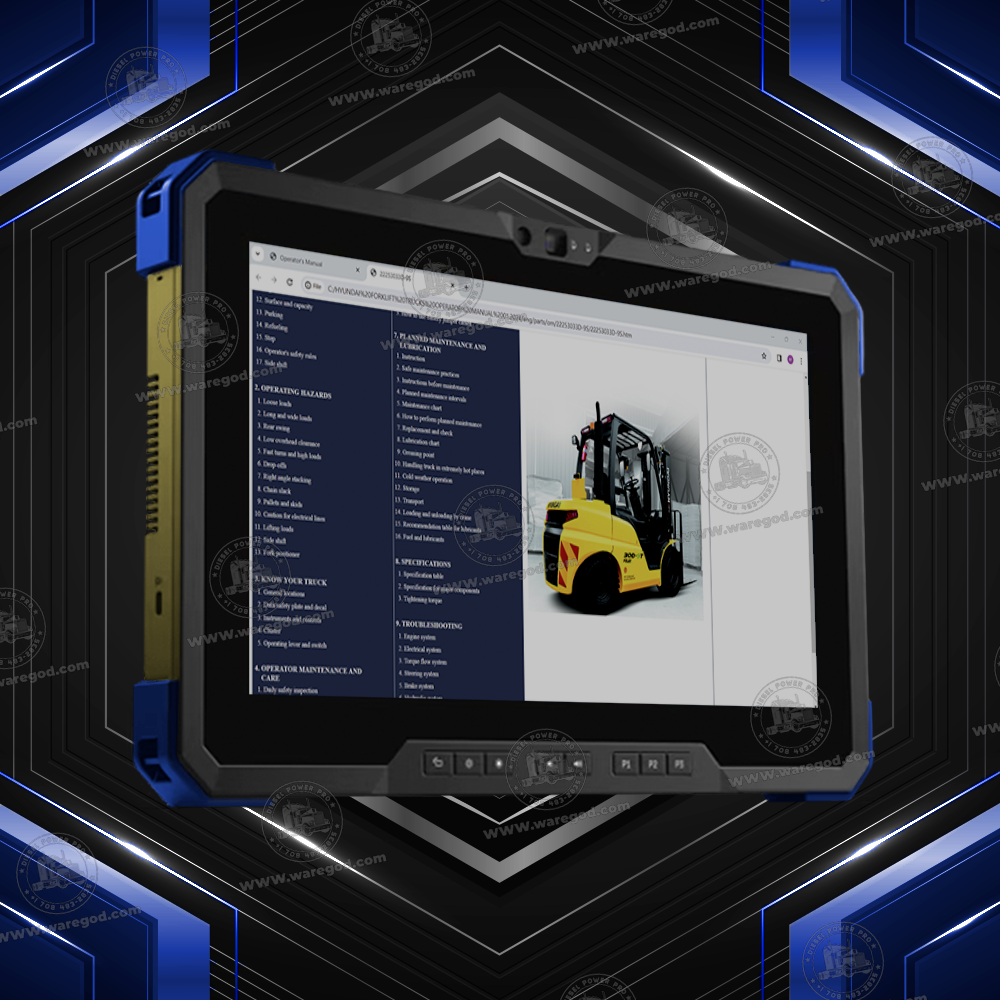 HYUNDAI FORKLIFT TRUCKS OPERATOR MANUAL 01.2024