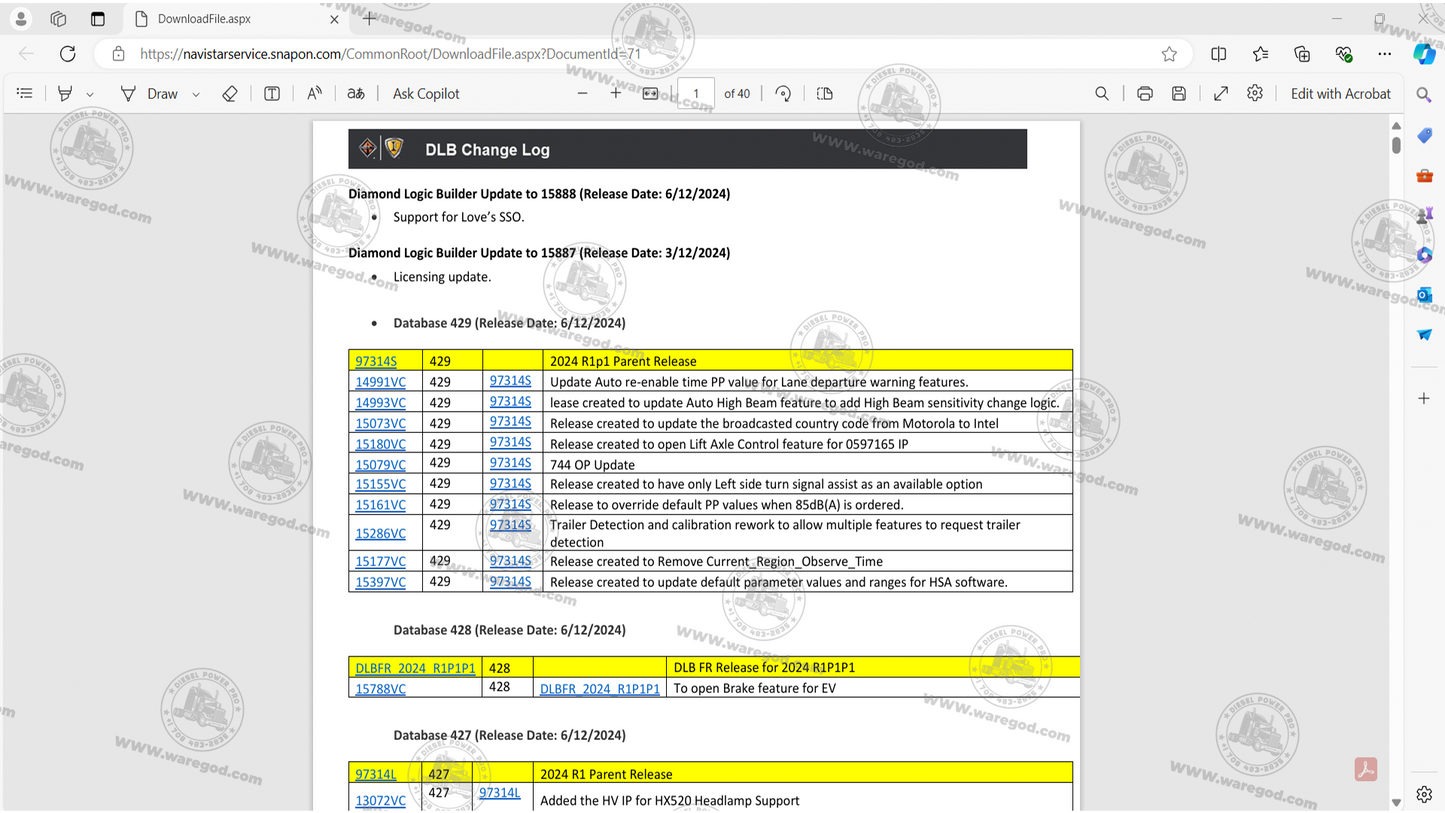 INTERNATIONAL DLB 10.2025