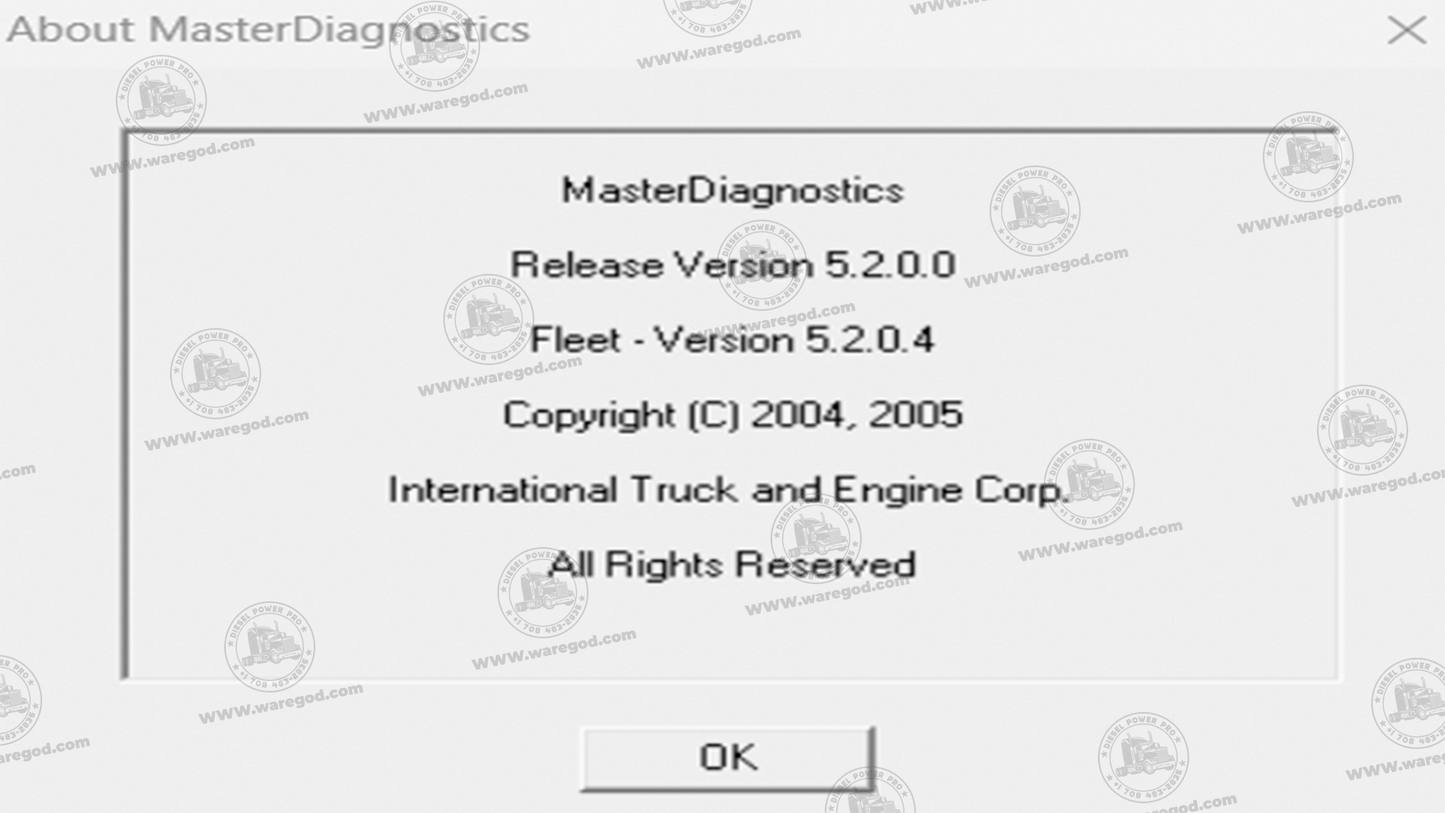 INTERNATIONAL MASTERDIAGNOSTICS 5.2.0.4 - MD32 (3BX, DLC, DLCII)