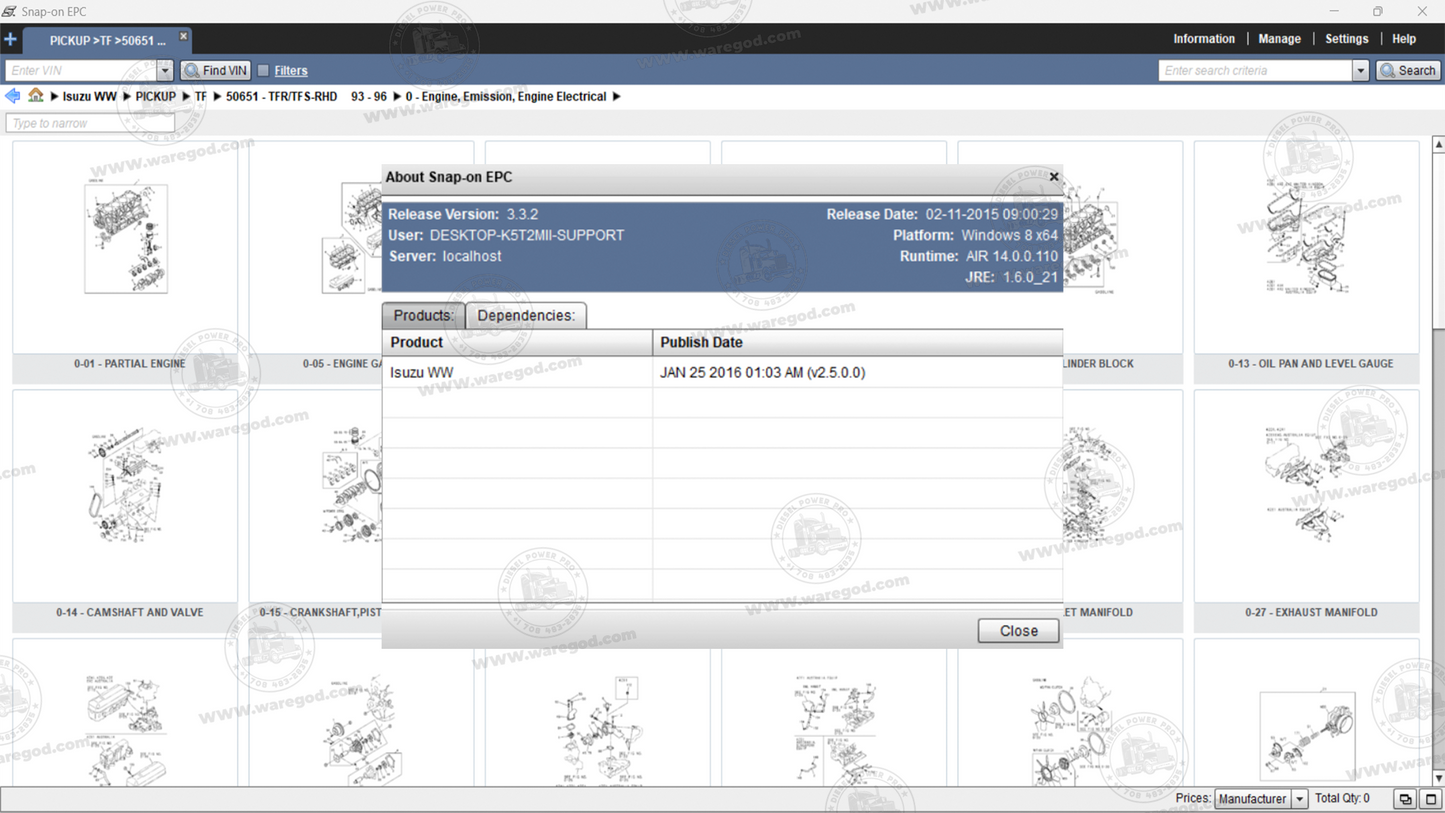 ISUZU WORLDWIDE EPC 01.2016