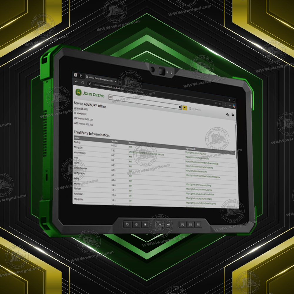 JOHN DEERE SERVICE ADVISOR 5.4.44 PORT 3074 – DIESEL POWER PRO
