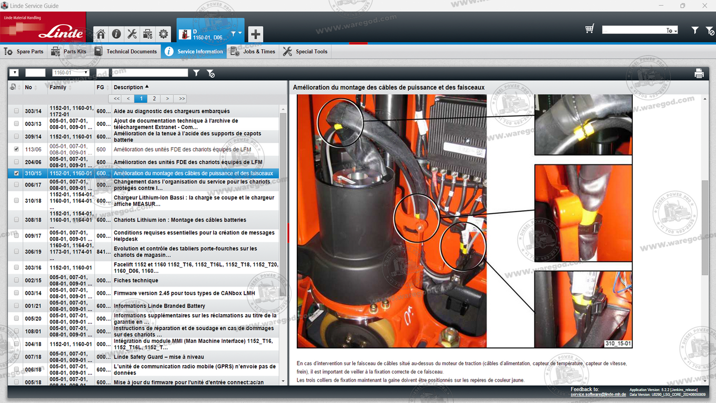LINDE SERVICE GUIDE LSG 5.2.2 U0310 [02.2025]