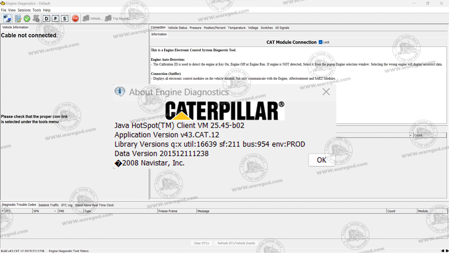 NAVISTAR ENGINE 43 CAT 12 [12.2015]