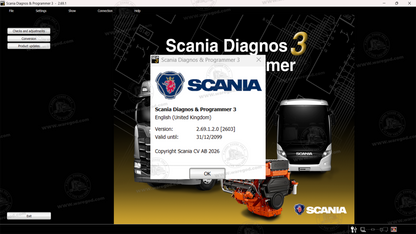 SCANIA DIAGNOS & PROGRAMMER MARINE & INDUSTRIAL 3 2.69.1.2.0