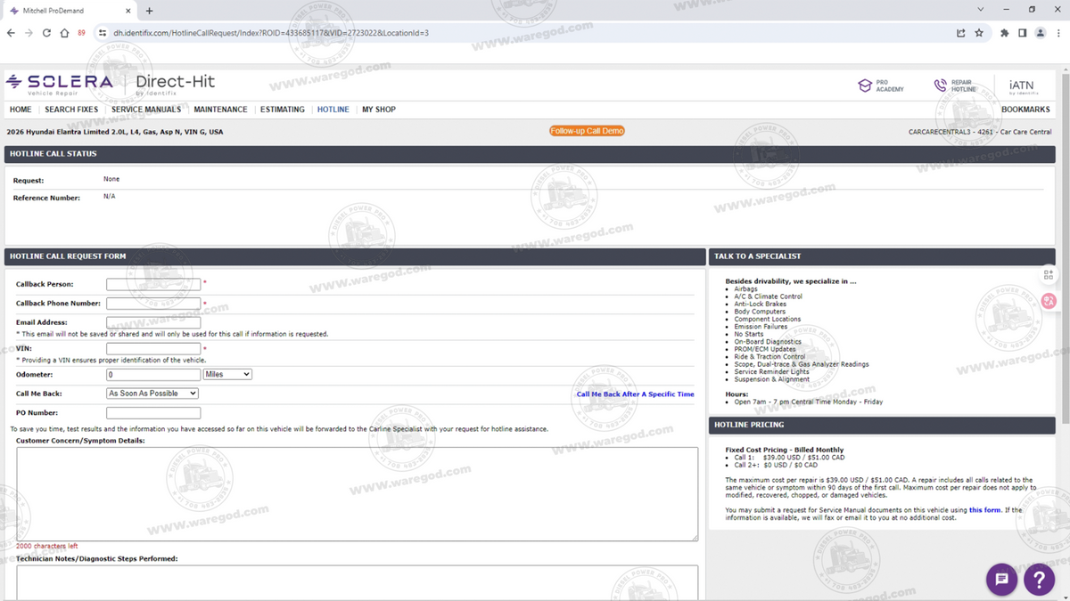 SOLERA IDENTIFIX 1ST PROFILE