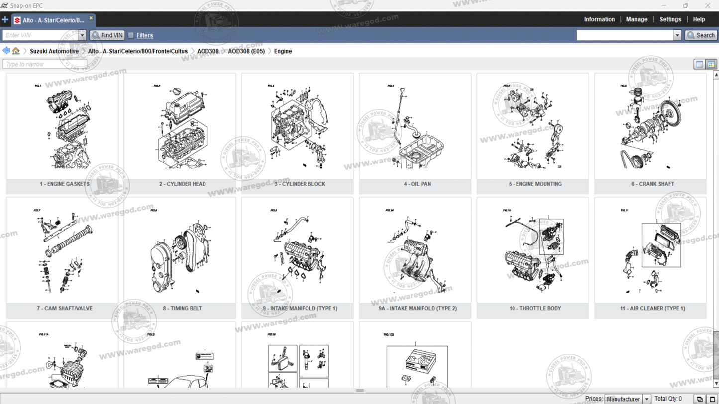 SUZUKI WORLDWIDE SNAP-ON EPC 05.2019