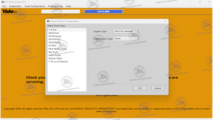 YALE PC SERVICE TOOL 5.2