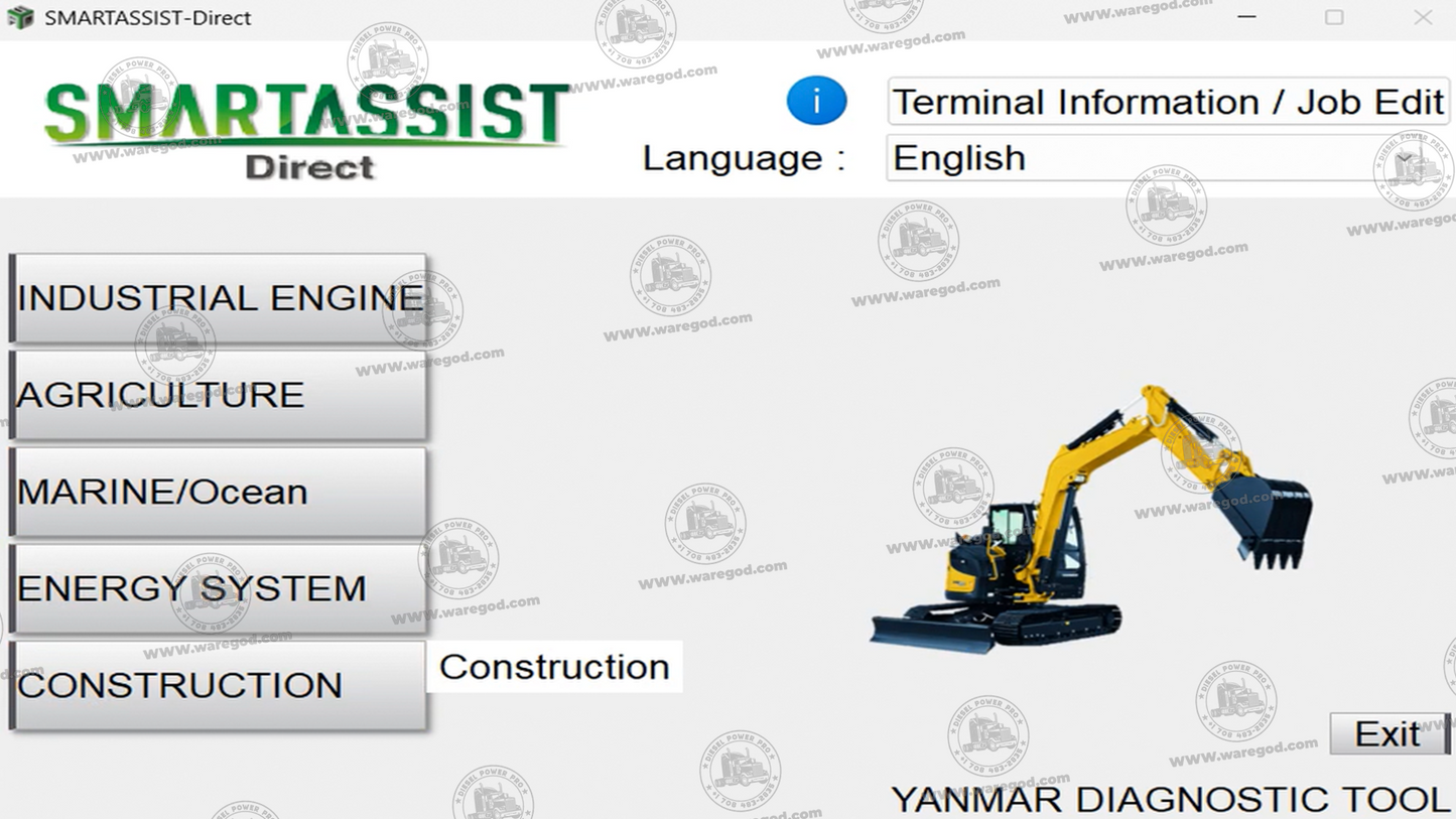 YANMAR DIAGNOSTIC TOOL SA-DIRECT 2.46.0