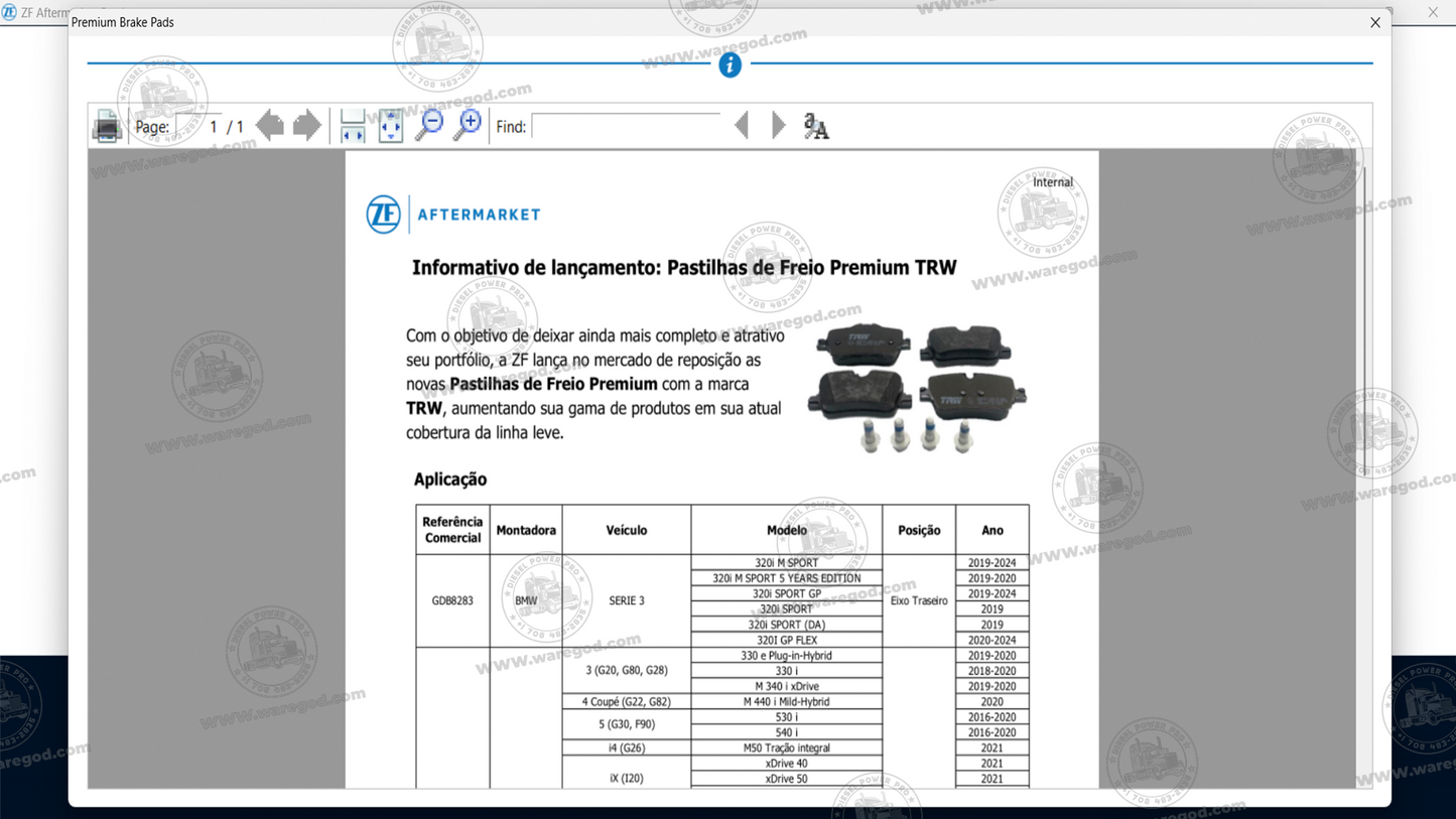 ZF EPC AFTERMARKET LEMFORDER, SACHS, TRW, WABCO, LUCAS 08.2025