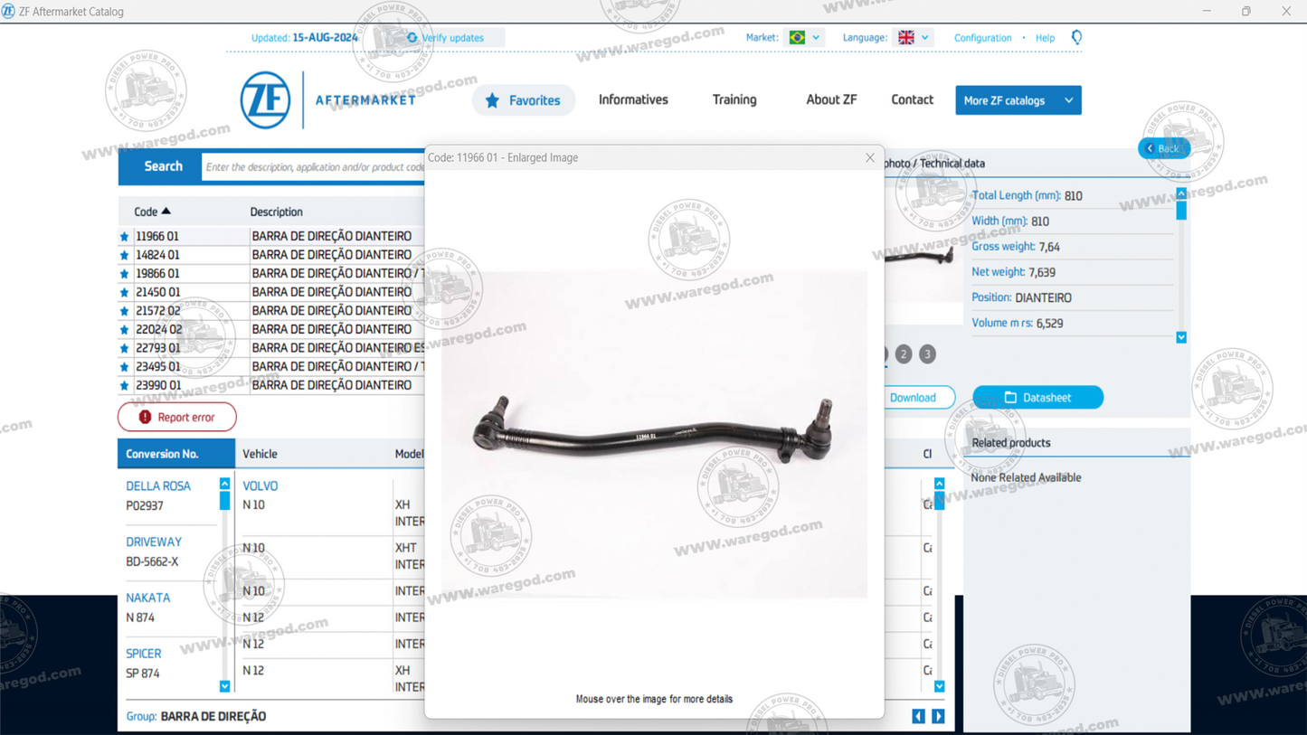 ZF EPC AFTERMARKET LEMFORDER, SACHS, TRW, WABCO, LUCAS 08.2025