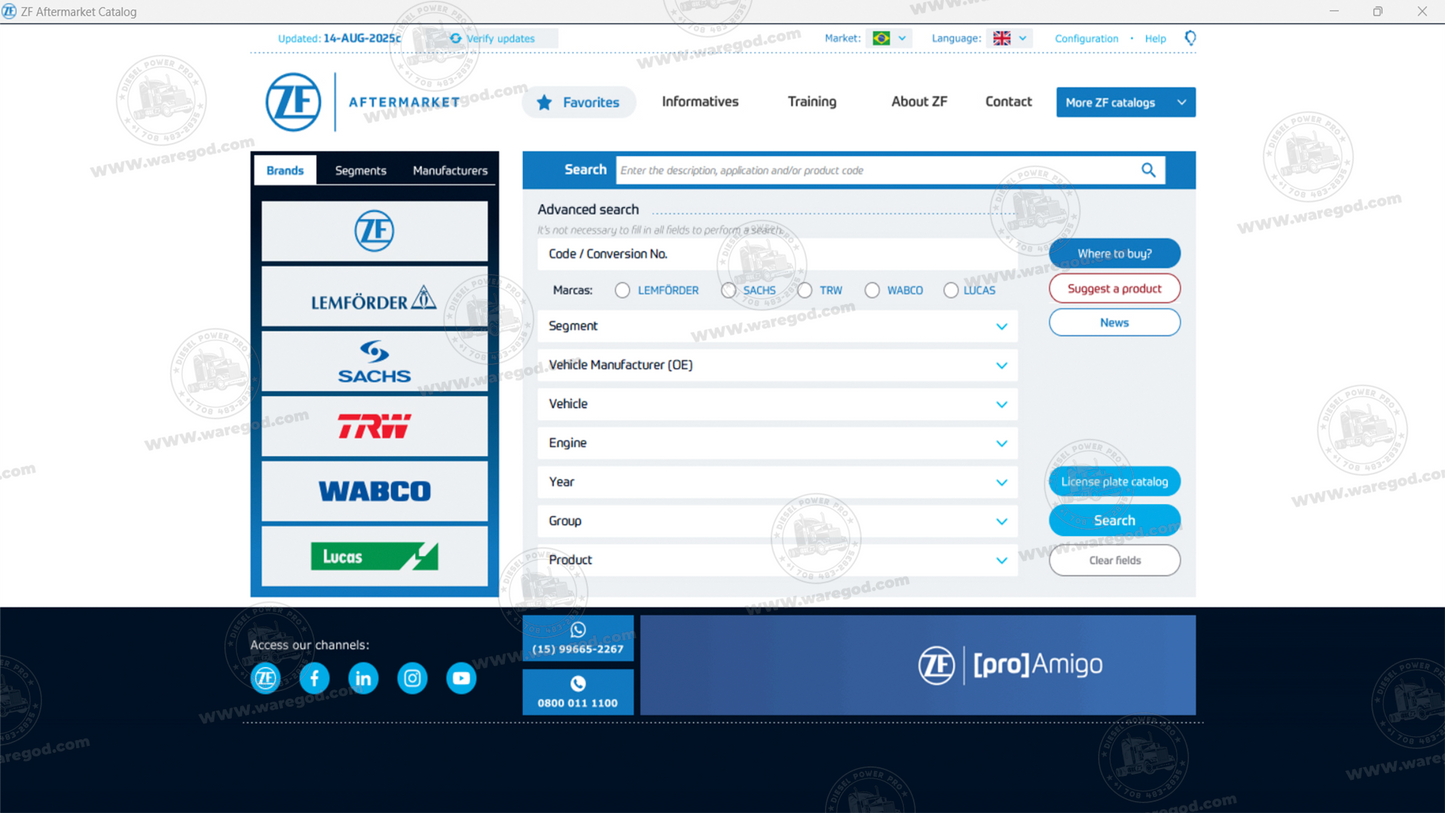 ZF EPC AFTERMARKET LEMFORDER, SACHS, TRW, WABCO, LUCAS 08.2025