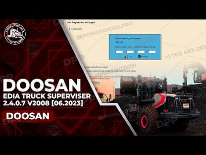 DOOSAN EDIA TRUCK SUPERVISER 2.4.0.7 V2008 [06.2023]