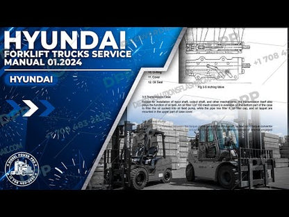 HYUNDAI FORKLIFT TRUCKS SERVICE MANUAL 01.2024
