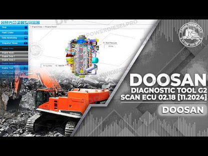 DOOSAN DIAGNOSTIC TOOL G2 SCAN ECU 02.18 [11.2024]