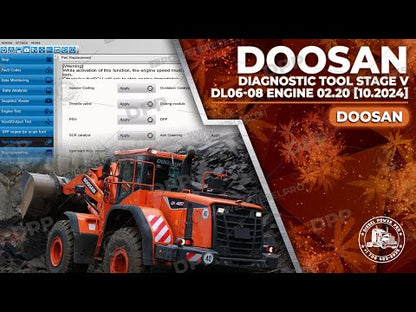 DOOSAN DIAGNOSTIC TOOL STAGE V DL06-08 ENGINE 02.20 [10.2024]